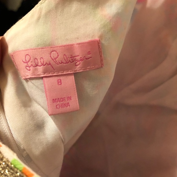 LILLY PULITZER JANICE SHIFT DRESS SZ 8 - Picture 4 of 4